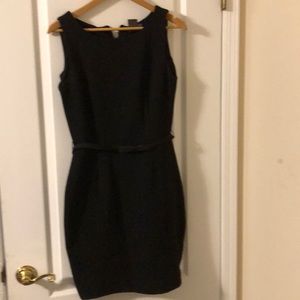Gently used black belted dress